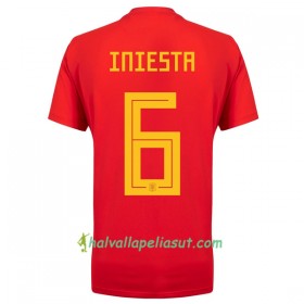 Jalkapallo Pelipaidat Espanja A_Iniesta 6 World Cup 2018 Kotipaita